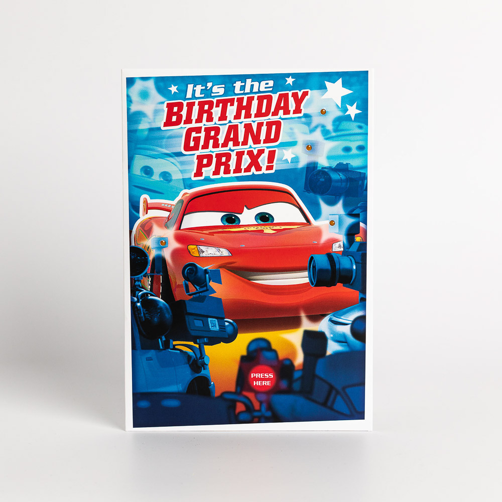 Lightning McQueen Birthday Card | Gopher Gifts